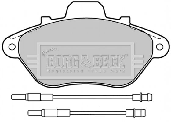 BORG & BECK stabdžių trinkelių rinkinys, diskinis stabdys BBP1199